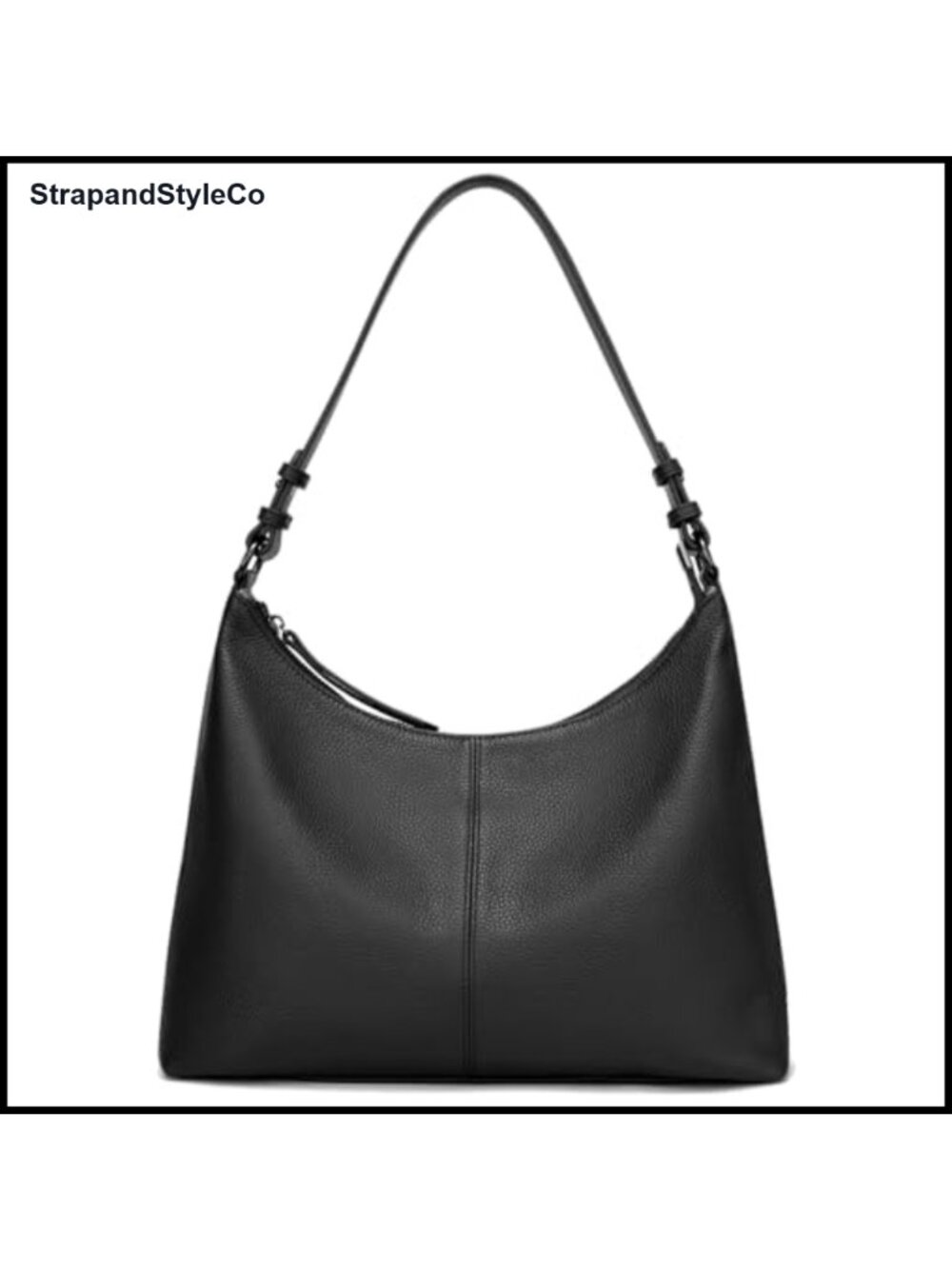 Genuine Leather Hobo Shoulder Bag Adjustable Crossbody Purse